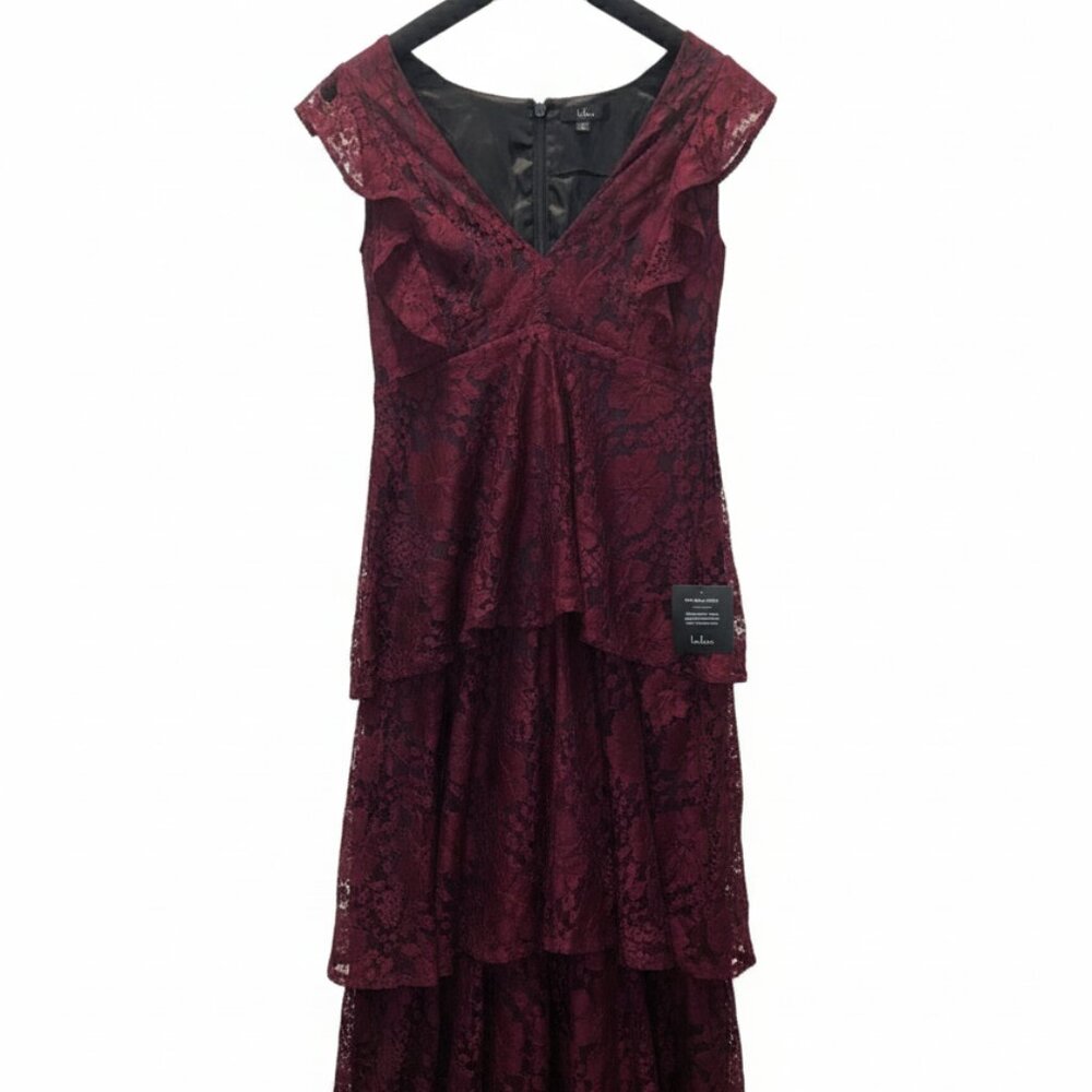 NWT Lulu's Burgundy Maxi Dress - Fairycore, Whimsigoth, Faegoth